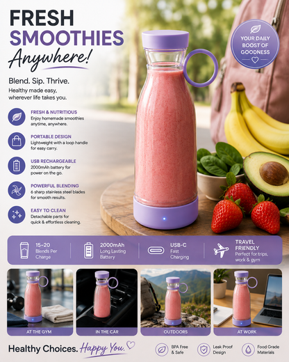 Portable Blender – Nifty Picks FreshGo | USB Rechargeable